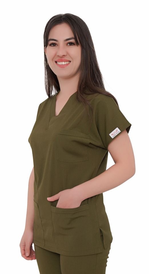 Unisex Cerrahi Takımlar Haki - XS