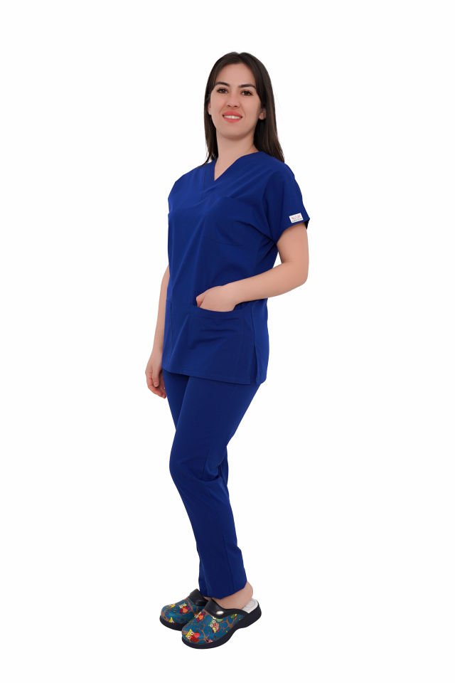 Unisex Cerrahi Takımlar Saks - XL