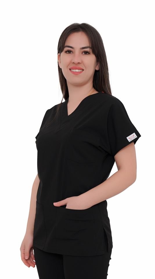 Unisex Cerrahi Takımlar Siyah - XL