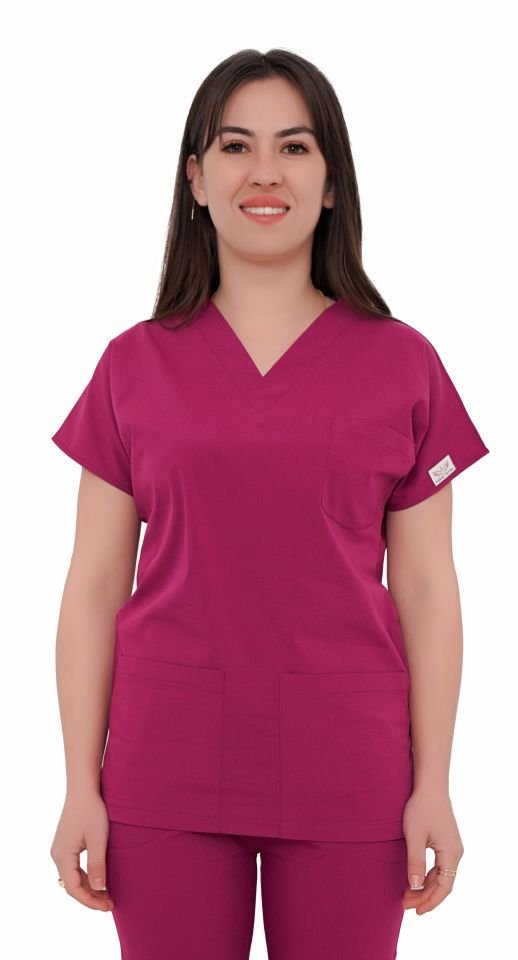 Unisex Cerrahi Takımlar Vişne - XXS