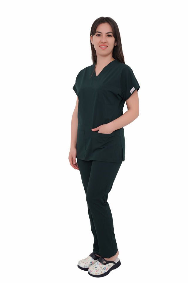 Unisex Cerrahi Takımlar Ördek Yeşili - XS