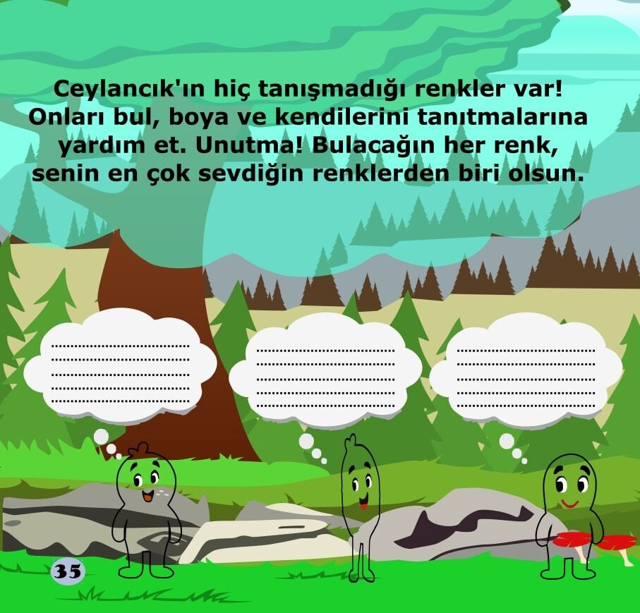 Mira Aynası  - Renklerin İngilizce Karşılıklarını Öğreten Masal Kitabı