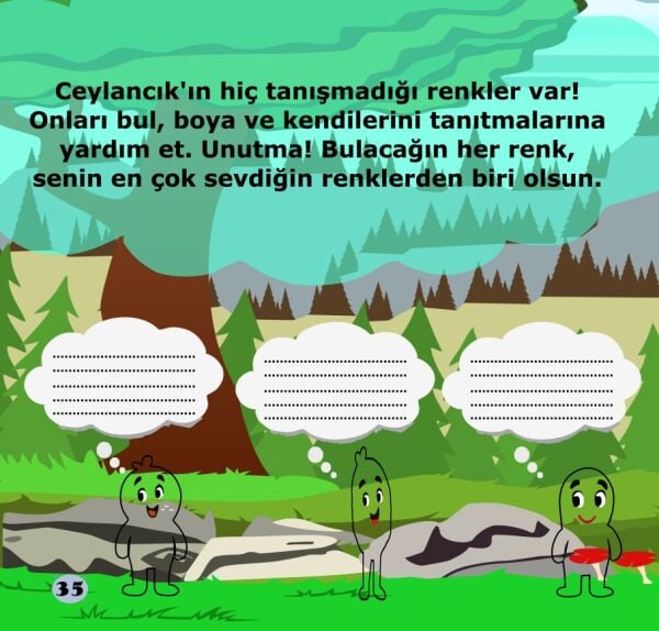 Mira Aynası  - Renklerin İngilizce Karşılıklarını Öğreten Masal Kitabı